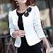 Vectry Blanca Y Negra Mujer Abrigo Militar Mujer Blusa Azul Marino Blusa...