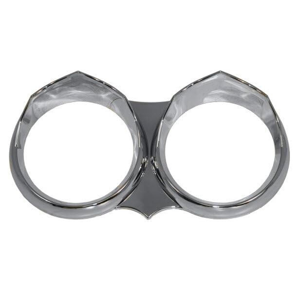 Replacement for Peterbilt 389 Glider Year 2019 Wicked Dual Gauge Cover W Visors for Speedometer and Tachometer by Technical Precision