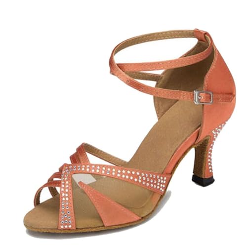 Chaussures modern jazz femme marron talon 7.5cm pointure 36 pour danse latine