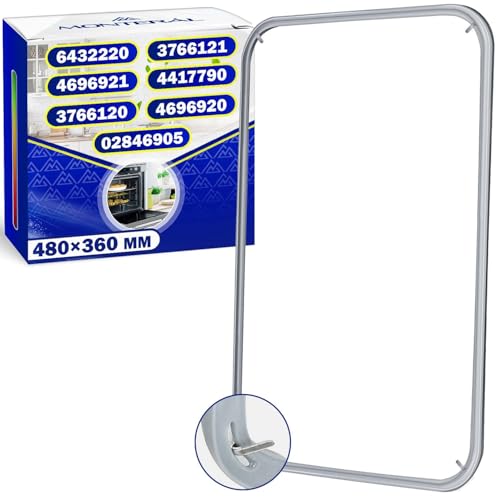 Joint Four 480x360 mm avec le Code Original 6432220 4696921 pour Miele pour Imperial 02846905 pour Quelle - Joint Porte Four avec 4 Crochets - Garantie de 10...