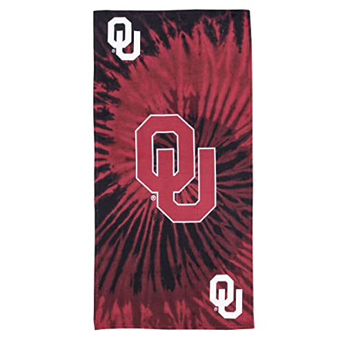 Image of Northwest NCAA Oklahoma Sooners Unisex-Adult Beach Towel, 30 inch x 60 inch, Psychedelic