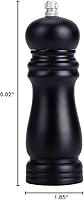 Vista 6 de Molinillo de pimienta de madera, coctelera de sal de madera, molinillo de sal y pimienta, molinillo de grosor profesional manual para especias
