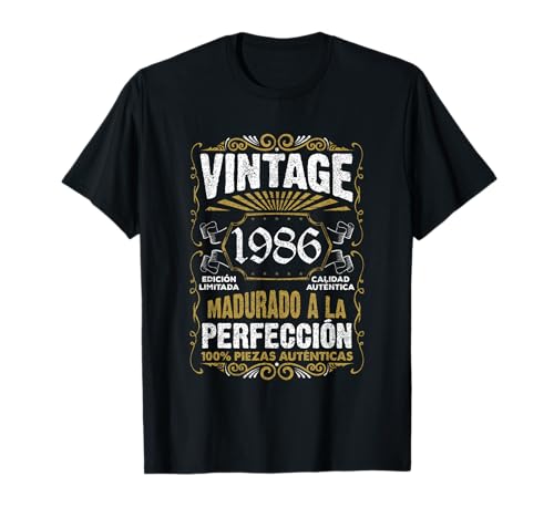 36 años Vintage 1986 36 cumpleaños regalo hombre mujer Camiseta