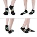 4TH N Women's 5-Pairs Casual Fashion Elastic Ankle Socks, Outdoor Sports Low Cut Sock for Office, Home, Daily Essentials (Watercolor Turtle Black)