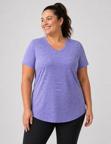 Image of 5 Pack Women's Quick Dry Short Sleeve T Shirts, Athletic Workout Tee Tops for Gym Yoga Running