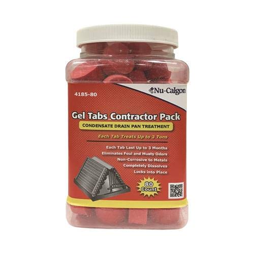Nu-Calgon # 4185-80 Gel Tabs Pan Treatment, 3 Ton Gel Tablets / 80 Tablets Per Jar