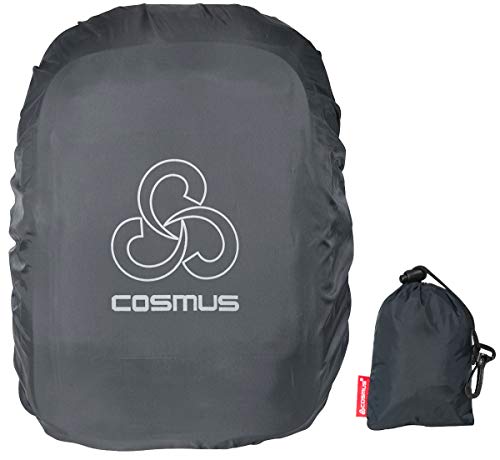 Image of Cosmus Rain & Dust Cover with Pouch for Laptop Bags and Backpacks (Grey)