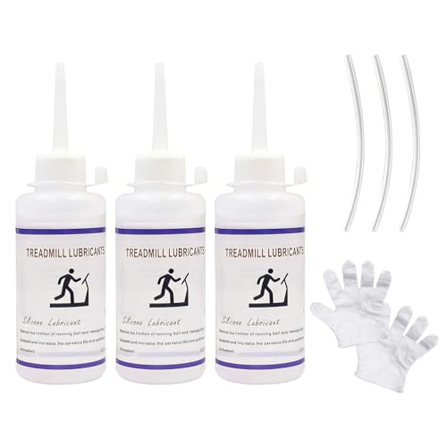 Huile Pour Tapis De Course 3x90 Ml, Huile Facile à Appliquer, Pour Tapis De Course Et éQuipements De Sport, Pour Engrenages, CharnièRes Et Poulies, Forme Une Couche De Protection RéSistante