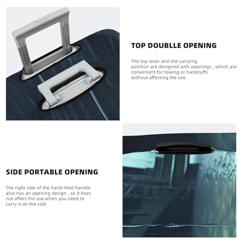 Luggage Cover Water Falling To The Floor Travel Luggage Covers Thicker Elastic Suitcase Cover Dustproof Baggage Cover Scratch-Resistant Suitcase Cover Protector Fit 18-32 Inch Luggage Large4