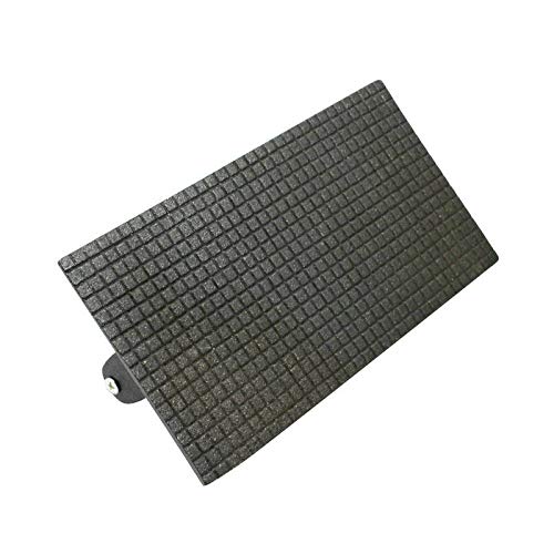 VIGAN Grillwerkzeug Gusseisen Holzgriff Steak Fleisch Presse Grill Druckplatte (A:Quadratisches Gitter)