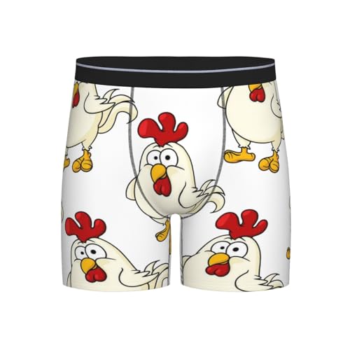 GRatka Boxershorts für Herren, Unterhosen, Boxershorts, lustige Unterwäsche,Huhn süß