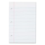  TOPS (TM) Filler Paper, 5 1/2in. X 8 1/2in, 9,1 kilogram, Extra Blanc, Ramette de 100 feuilles