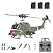 RCXTechPro RC ERA C032 UH-1 Huey RC Elicottero per adulti, scala 1/48 6CH 2.4G Flybarless Gyro Stabilizzato Aircraft con Posizionamento del flusso ottico e atterraggio One-Key -RTF/3 batteria immagine