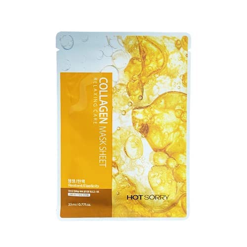 HOT SORRY Relaxing Care Mask Sheet 6 Combo Pack l Korean Mask I Moisturizing I Soothing I (6 Combo Pack)