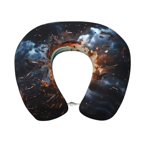 Almohada de viaje espuma viscoelástica cervical 30x25 cm
