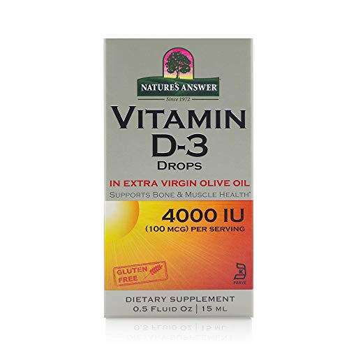 Natures Answer Vitamine D3 2000 IU 50 mcg per Druppel, 1 Units