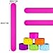 24 Pieces Ruler Slap Bracelets for Kids Wrist Ruler Slap Ruler Bracelet Colorful Wristband Snap Ruler for Kids Classroom School Prize Party Favors