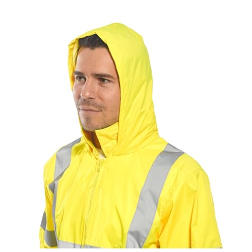 Image of Portwest UH440 Men's Lightweight Waterproof Hi Vis Reflective Rain Jacket