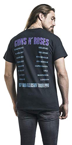 Guns N’ Roses 1991 Illusion Homme T-Shirt Manches Courtes Noir Regular/Coupe Standard - Les Beatles, Paul McCartney, John Lennon, RIngo Starr, George Harrison Guns N' Roses 1991 Illusion Homme T-Shirt Manches Courtes Noir Regular/Coupe Standard – Image 7