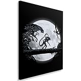 Feeby. Alien Matata - DDJVigo Bild auf Leinwand Größe: 50x70 cm, 1 Teilig Leinwanbild Wandbild Kunstdrucke Wanddeko Film SCHWARZ