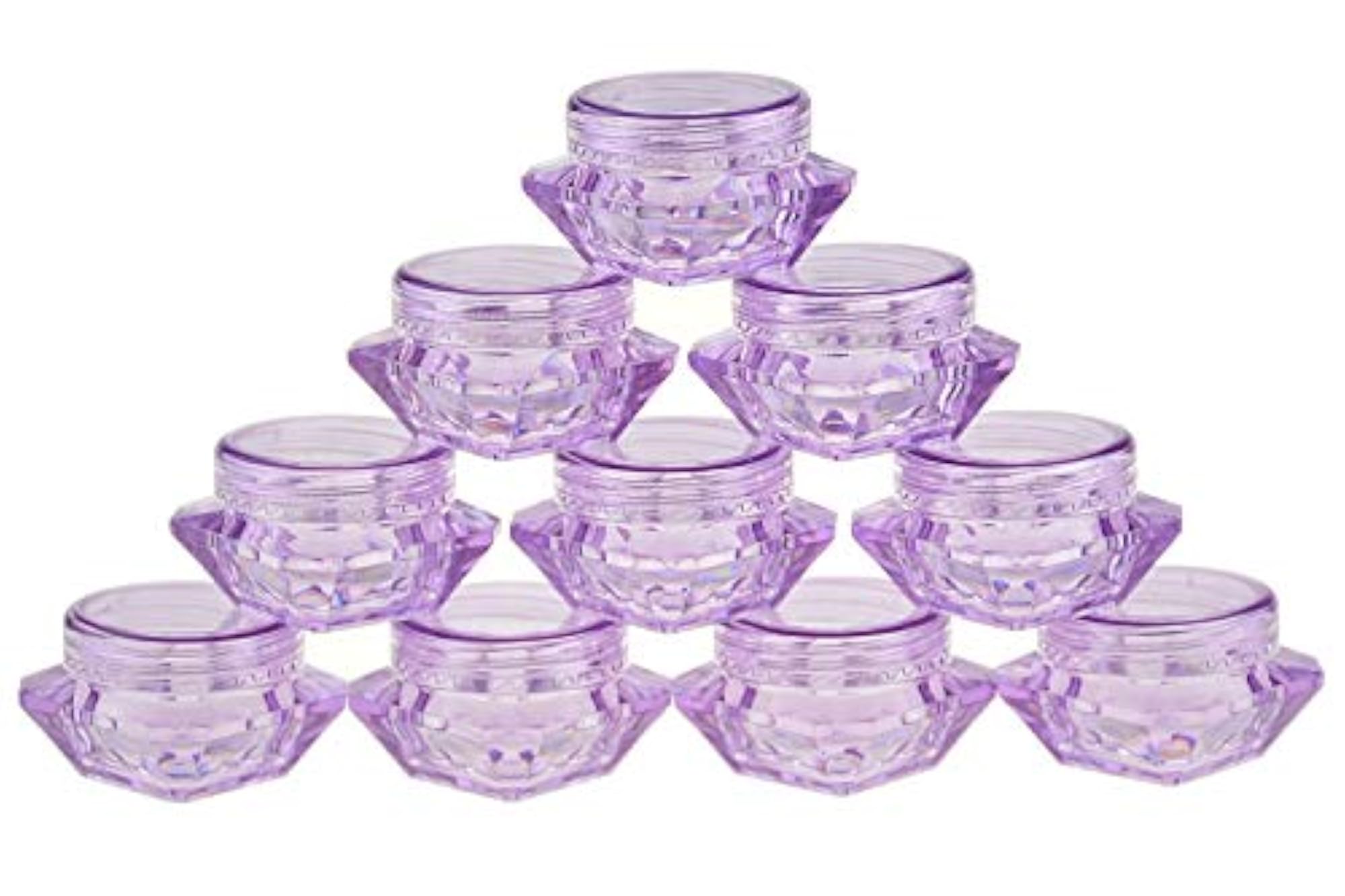 50Pcs Cosmetic Sample Empty Container Plastic Jars for Cream & Makeup