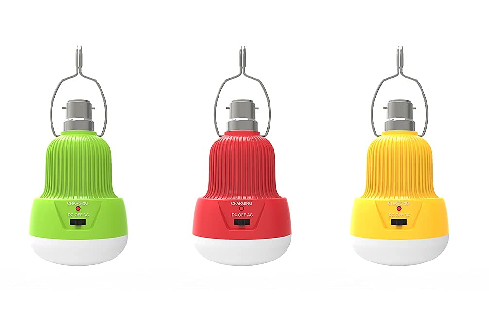 LED Bulb 25 Watts Inverter Bulb Pack of 3, Upto 4 Hours Backup Power, Eco-Friendly, Emergency and Rechargeable Bulb, AC/DC LED Bulb, Ultra Efficient (3)