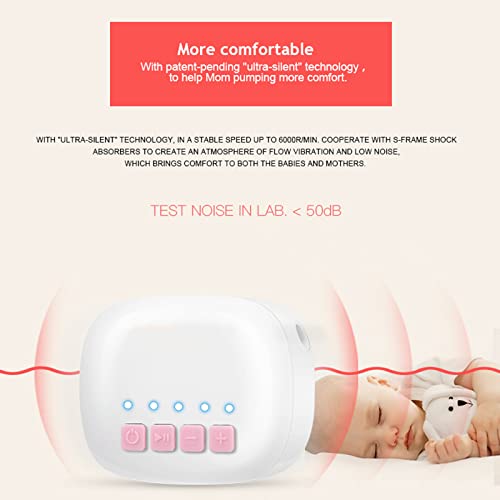 Sacaleches Electricos Portatil, Electricos Extractor de Leche con Masaje Ajustable de 5 Velocidades Sacaleches Electricos