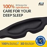 Sleep Eye Mask for Men Women 100% Blackout 3D Sleep Mask for Side Sleeper Eye Sleep Shade Cover with Contoured Padding for Pressure-Free Comfort (Black) - Image 4