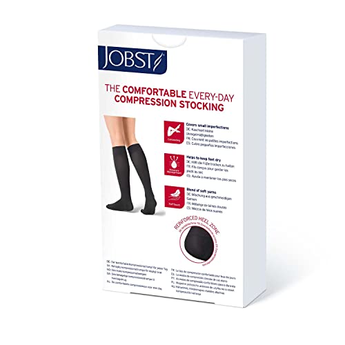 Image of JOBST Opaque Compression Stockings, 15-20 mmHg, Knee High, Open Toe