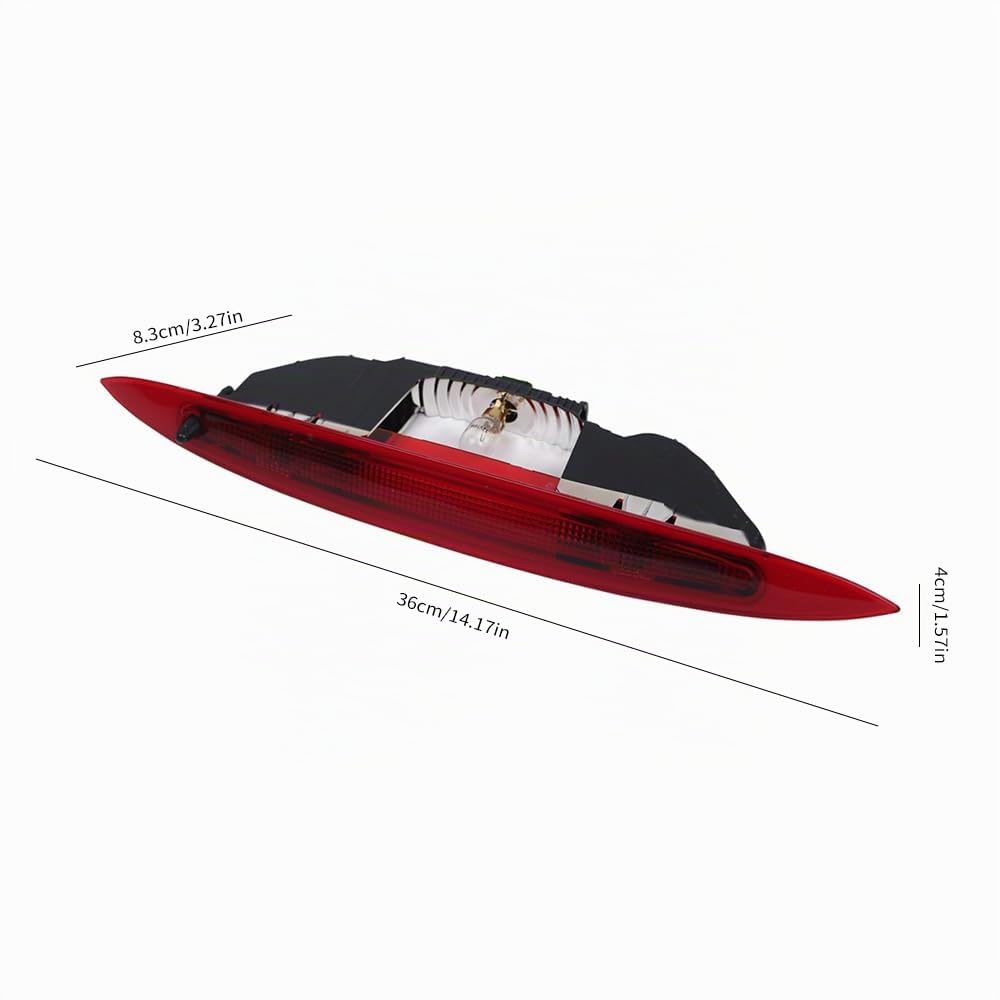 Shkalacar Feu Stop Haut Niveau,Troisième Feu Stop, Feu stop Arrière de Haut Niveau, Feu Stop de Remplacement Compatible avec Renault Modus 2004-2012, 8200219415