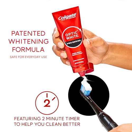 Image of Colgate Optic White Pro Series Whitening Toothpaste & Battery Toothbrush