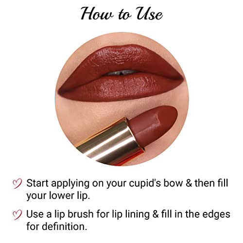 Image of Iba Long Stay Matte Lipstick for Women- M02 Mocha Shot, 4g | Creamy Matte Finish & Smooth Texture| Long-Lasting | Hydrated Lips | Enriched with Vitamin E| Intense Colour & Highly Pigmented | Lip Makeup