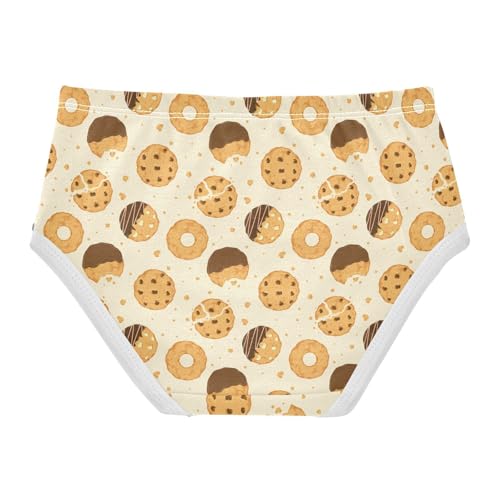 Girls' Underwear Cartoon Cookie Cotton Stretch Comfort Toddler Panties2