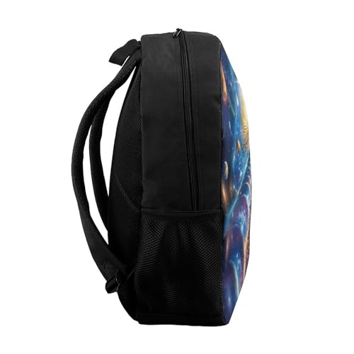 Sac à dos enfants Cosmic Planets imprimé 3D de 43 cm pour l'école