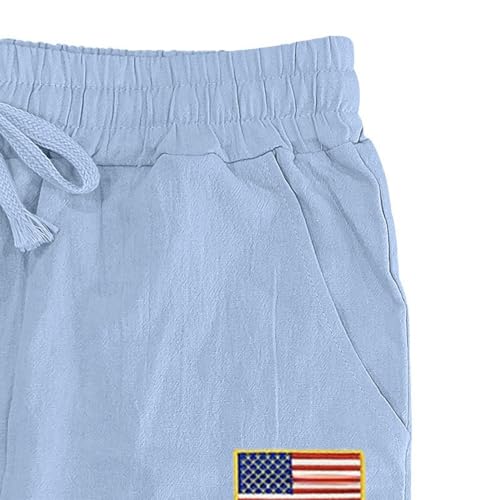 PORCLAY Mens Linen Casual Pants Elastic Waist Drawstring Hip Hop Trousers Wide Leg Yoga Beach 2025 Summer Pants3