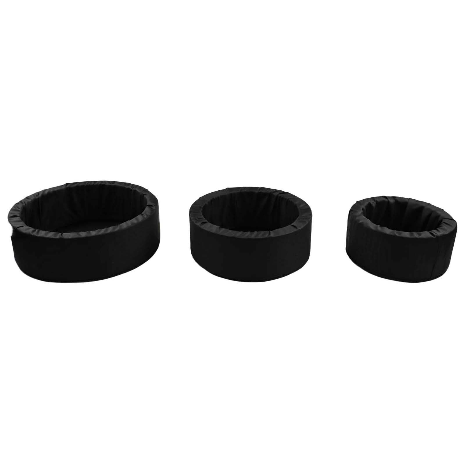 Vaso galleggiante per laghetti, tessuto non tessuto per piante acquatiche, riparo per pesci e giochi d'acqua, diametro 23 cm/18 cm/14 cm, nero