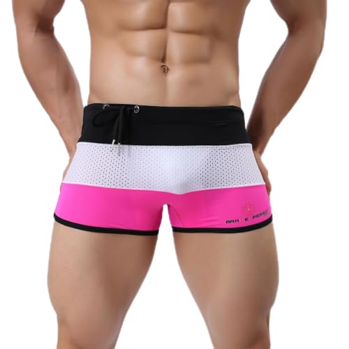 Xiaojmake Mens Breathable Cotton Trunks Underwear Boxer Briefs Covered Band Relaxed Fit Moisture-Wicking Stretch Pajama Short