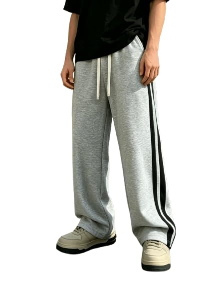 Image of FN3 RelaxFit Stripe Track Pant for Men || Men's Lower || Gym Track Pant | Relax Fit