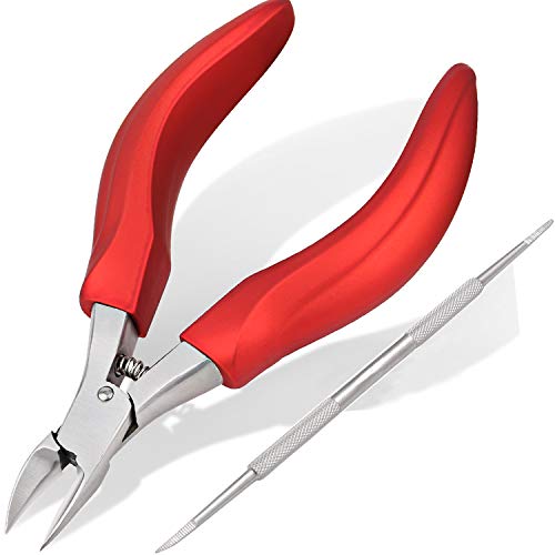 Podologen Zehennagelknipser für dicke, pilzige oder eingewachsene Zehennägel, professioneller Nagelknipser für Männer und Senioren Cover