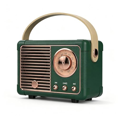 Haut-parleur Bluetooth rétro portable, cadeau d'anniversaire idéal