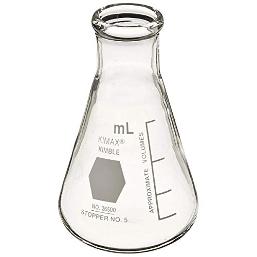 Fiole Erlenmeyer avec bouchon Lamotte 0452 verre rigide de 250 ml