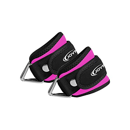 Image of Joyfit Padded Ankle Straps- for Cable Machine, Kickbacks, Glute Workouts, Leg Extensions, Curls & Hip Abductors with Padded Neoprene Support, Ideal for Men & Women [Pair]
