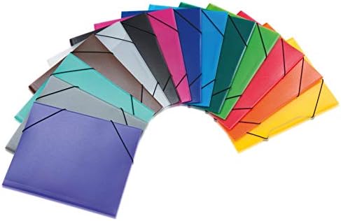 HERMA elastyczna teczka półprzezroczysta w kolorze granatowym, A4, wytrzymały plastik, z 3 wewnętrznymi klapkami, 1 teczka przęsła
