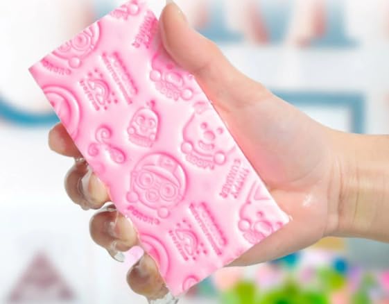 ImegaZ Soft Bath Sponge, Asian Bath Sponge For Shower, Dead Skin Remover Sponge For Body Scrubber Sponge for Bathing Pack of (4)-image-25