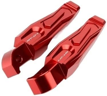 QQLADY M - Estriberas CNC para motocicleta para Yamaha MT07 MT 07 MT-07 MT-07 2014-2019 2020 2021 Y (color  S rojo)