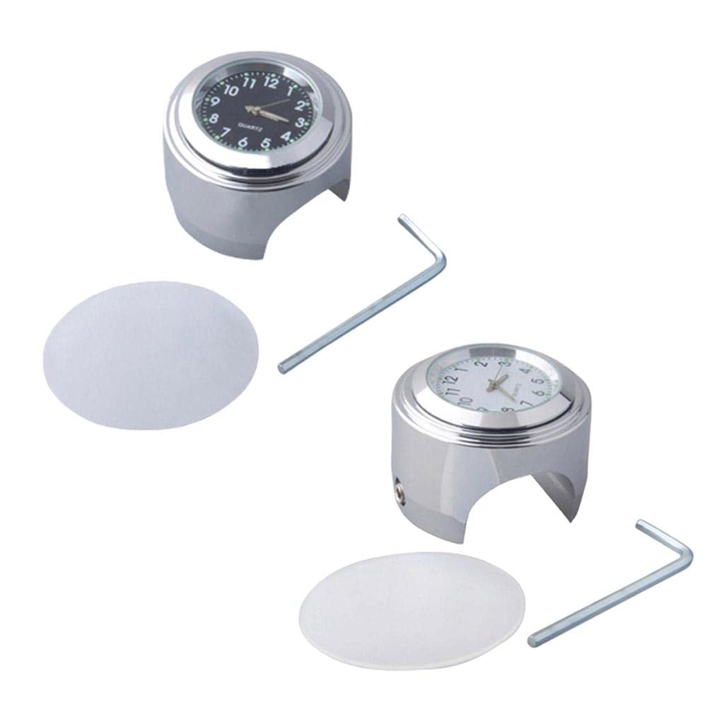 1Pcs 7/8" Waterproof Motorcycle Handlebar Clock Watch Aluminum Luminous White Motors | Parts & Accessories | Motorcycle Accessories | Other Motorcycle Accessories-image-16
