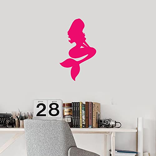 Image of Beautiful Mermaid 1 (Pink) (Set Of 2) Premium Waterproof Vinyl Decal Stickers For Laptop Phone Accessory Helmet Car Window Bumper Mug Tuber Cup Door Wall Decoration