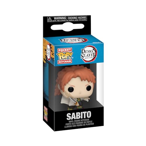 Funko Pop! Keychain: Demon Slayer, Sabito, (No Mask) Novelty Keyring, Collectable Mini Figure, Stocking Filler, Gift Idea - Image 2