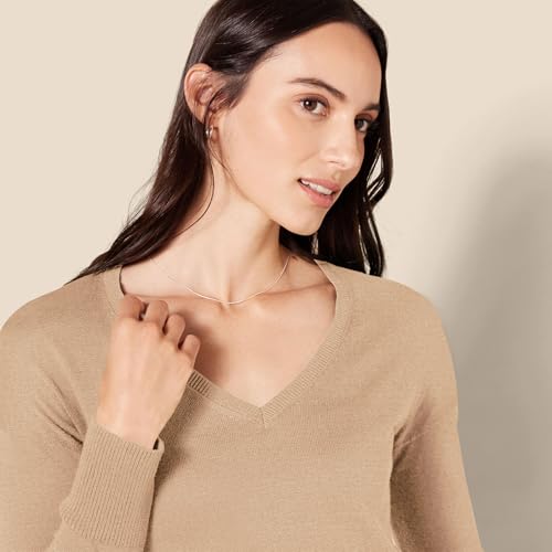 Image of Amazon Essentials Women's Lightweight V-Neck Tunic Sweater, Long Sleeve, Ribbed (Available in Plus Size)