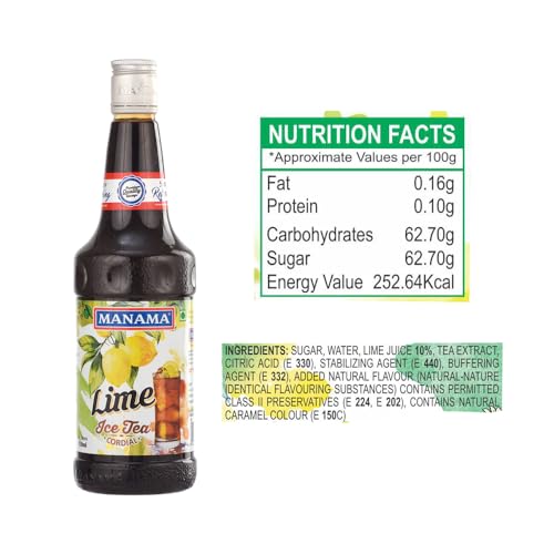 Image of Manama Ice Tea Lime Flavoured Syrup (750ml)